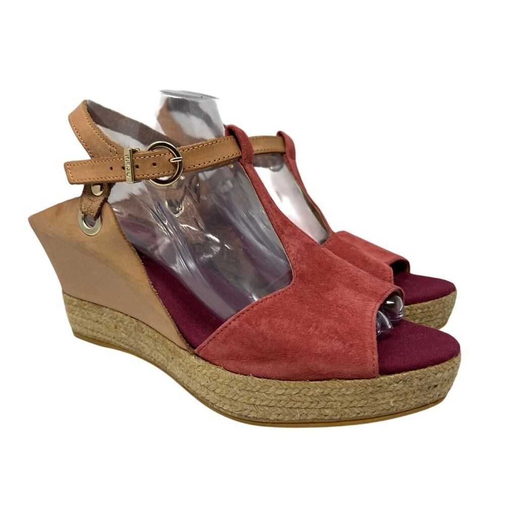 Women's Frau Italian Genuine Leather Espadrille Wedge 40/9